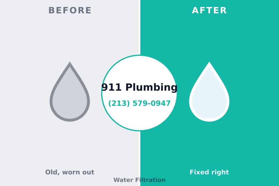 Before and after: plumbing repair Garden City, GA
